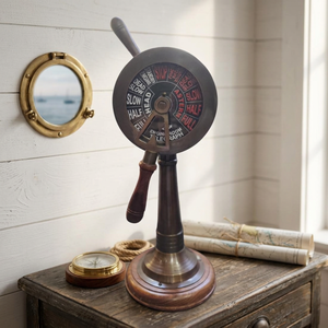 Télégraphe décoratif marin en laiton massif durable pour la décoration intérieure moderne, avec impression de logo nautique - Product Image 1
