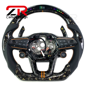 <span class=keywords><strong>Volant</strong></span> en fibre de carbone forgée avec bouton de démarrage LED pour <span class=keywords><strong>Seat</strong></span> Cupra Tavascan Terramar Formentor VZ VZ5 Leon <span class=keywords><strong>Ibiza</strong></span> Ateca Aro Born - Product Image 1