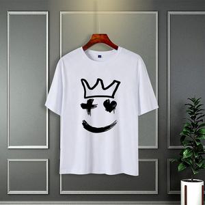 100% โพลีเอสเตอร์สำหรับผู้ชายมาใหม่เสื้อยืดคอกลมทรงหลวมโอเวอร์ไซส์ผ้าโพลีเอสเตอร์180กรัมสไตล์วินเทจพิมพ์ดิจิตอลตัวอักษรสั้นพอดีตัว - Product Image 6