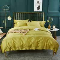 Australie Style 60s égyptien longue agrafe coton ensemble de literie 100% coton 4 pièces 3D imprimé brodé fleur aide au sommeil pour la maison