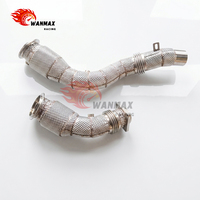 Kit Downpipe Sport Stainless Steel untuk BMW F80 M3 F82 M4 S55 3.0T Upgrade Knalpot High Flow