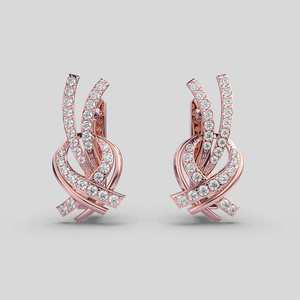 Luxury Round Brilliant Diamond <b>Stud</b> <b>Earrings</b> in 925 Sterling <b>Silver</b> Elegant Everyday Fine Jewelry - Product Image 4