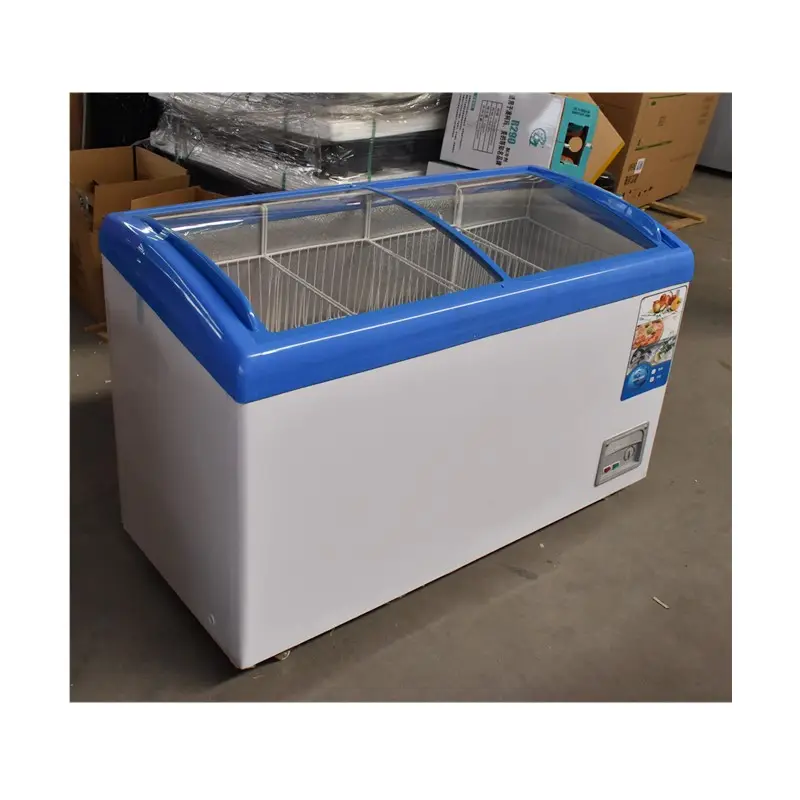 Морозильная камера для супермаркетов, Морозильный аппарат для мороженого, Коммерческая Морозильная камера со стеклянной дверью