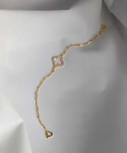 Pulsera de Oro de 14 Quilates con Piedras Preciosas Naturales/de Laboratorio/Diamantes - Product Image 2