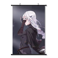 UTE GZ-001 Poster Seni Dinding Cetak Sublimasi Kustom Kanvas Dekorasi Rumah Gantung Warna-Warni Anime Modern Ulang Tahun Tanpa Bingkai