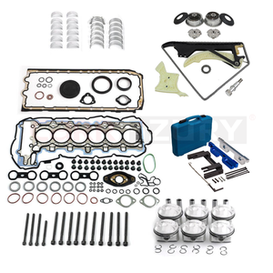 Carrhzury Kit de sincronización Juego de juntas de cabeza Pernos Juego de pistón de cojinete de motor Herramienta de sincronización para <span class=keywords><strong>BMW</strong></span> 2.5L X1 X3 X5 N52 MOTOR N52B25 04-12 - Product Image 1