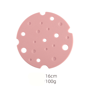 Krem Rengi Platin Silikon Yuvarlak Tencere Altlığı Yüksek Sıcaklığa Dayanıklı Yanık Önleyici Yağ Geçirmez Kaymaz Tencere Altlığı Ev Mutfak Kullanımı İçin - Product Image 5