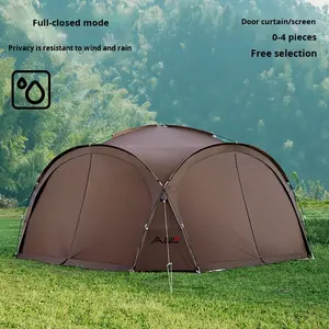 Beishan loup mongol <span class=keywords><strong>yourte</strong></span> dôme tente une chambre quatre saisons extérieur argent enduit Protection solaire coupe-vent étanche à la pluie grand - Product Image 3