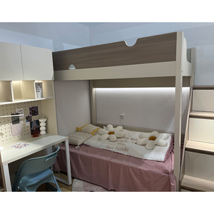<span class=keywords><strong>Lit</strong></span> superposé pour enfants en <span class=keywords><strong>bois</strong></span> <span class=keywords><strong>massif</strong></span> de couleur rose Madera Modern Princess bon marché en MDF - Product Image 4