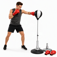 Ballon de boxe réflexe pour enfants, ballon de vitesse de frappe, équipement d'entraînement anti-stress, sac de frappe autoportant pour usage domestique