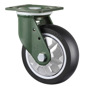 4-Zoll 5-Zoll <span class=keywords><strong>6</strong></span>-Zoll 8-Zoll-Gummi Hoch leistungs mit Brems wagen Rädern Richtungs-Polyurethan-Nachlauf - Product Image 4