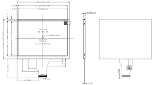 Thay thế at070tn92 at070tn94 innolux hiển thị TFT <span class=keywords><strong>LCD</strong></span> RGB 50pin 7 inch 800x480 5.8 mét độ dày với nhiệt độ rộng - Product Image 6