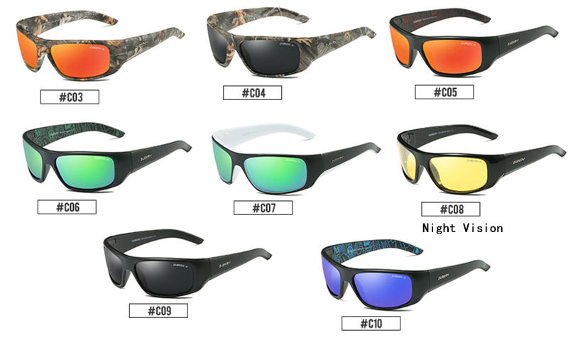 DUBERY occhiali sportivi da uomo economici occhiali da sole polarizzati per  la visione notturna occhiali da sole maschili retrò da uomo per uomo UV400 