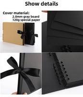 Album de scrapbooking A4 DIY, couverture rigide en papier kraft, album photo, 40 feuilles, 80 pages, livre de souvenirs pour la famille, le mariage