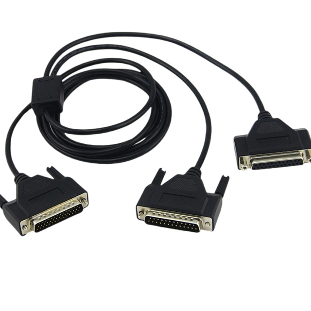 Custom DB44 Serial Cable D-SUB 44Pin Male to DB25 Male Female Y Splitter Data Cable PVC Coaxial Microphone Monitor Application