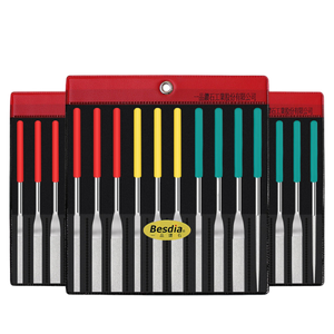 Ensemble de limes diamantées de marque Besdia 2 mm 4 mm <span class=keywords><strong>6</strong></span> mm 8 mm Outils de polissage avec 140 #   200 #   400 #   600 #   Limes et râpes - Product Image 4