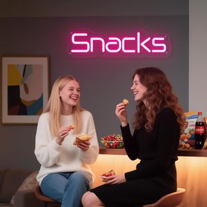 Snack LED letreros neon indoor hanging ambient light shop <b>sign</b> wall decoration light entrance indicator light luminous <b>sign</b> - Product Image 6