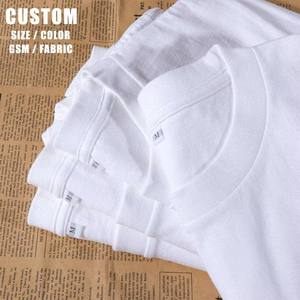 Maglietta da <span class=keywords><strong>Uomo</strong></span> <span class=keywords><strong>Streetwear</strong></span> da 180g in 100% Cotone Personalizzata all'Ingrosso, T-Shirt Bianca da <span class=keywords><strong>Uomo</strong></span>, <span class=keywords><strong>Abbigliamento</strong></span> - Product Image 1