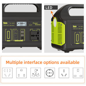 Générateur <span class=keywords><strong>solaire</strong></span> portable 500W à faible bruit, station d'alimentation à onde sinusoïdale pure pour les pannes de courant et les urgences - Product Image 4