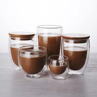 Tazas de Café de Vidrio de Doble Pared, Transparentes, Aisladas, de Borosilicato, para Viaje, en Oferta