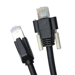 Fábrica de alta flexibilidad Cámara industrial <span class=keywords><strong>Gigabit</strong></span> <span class=keywords><strong>Ethernet</strong></span> <span class=keywords><strong>Cable</strong></span> <span class=keywords><strong>Cat</strong></span> <span class=keywords><strong>6</strong></span> Cadena de arrastre flexible de doble blindaje con tornillo de bloqueo - Product Image 1