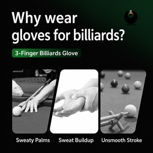 Gants de billard haute performance à trois doigts, antidérapants, respirants, en spandex, pour les tournois de <span class=keywords><strong>snooker</strong></span> - Product Image 2