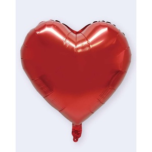 Globo de Corazón Rojo de Papel de Aluminio de 60 cm/24 Pulgadas para Decoración de Espacios Románticos - Product Image 1