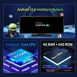 Dash Cam Android da 10,26 Pollici, 8 Core, Carplay e Android <span class=keywords><strong>Auto</strong></span>, WiFi, <span class=keywords><strong>Bluetooth</strong></span>, DVR <span class=keywords><strong>Auto</strong></span>, ADAS, GPS, Monitoraggio Parcheggio 24h, <span class=keywords><strong>Telecamera</strong></span> Specchietto Retrovisore - Product Image 4
