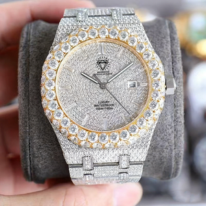 Sıcak satış tam buzlu Out D renk Moissanite saatler erkekler Pass elmas <span class=keywords><strong>Tester</strong></span> 40mm Dial safir kılıf lüks su geçirmez tasarım - Product Image 6