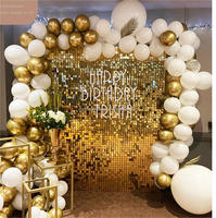 Panneau mural carré à paillettes vertes scintillantes de 30 cm pour décorations de fête d'anniversaire et de mariage