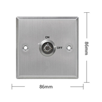 Sistema de Alarma de Seguridad, Botón de Salida con Interruptor de Llave de Acero Inoxidable para Apertura de Puerta