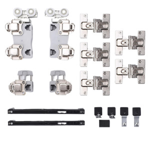 Top bán Heavy Duty gấp cửa Kit có thể điều chỉnh pivot bản lề hệ thống cho trượt Closet & Room Divider gấp cửa phần cứng - Product Image 6