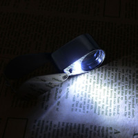 Lentille de Loupe 30x21mm, Loupe à triple diamant LED Loupe oculaire dentaire Lupa