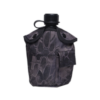 Bouteille de Cantine Tactique Extérieure 1L Camping Randonnée Survie Bouteille d'Eau Bouilloire avec Couvercle Bouteilles de Sport