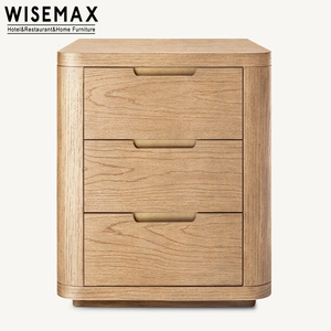 WISEMAX FURNITURE rettangolo minimalista comodino in legno massello di quercia <span class=keywords><strong>mobile</strong></span> <span class=keywords><strong>per</strong></span> <span class=keywords><strong>camera</strong></span> <span class=keywords><strong>da</strong></span> <span class=keywords><strong>letto</strong></span> retrò <span class=keywords><strong>con</strong></span> cassetto singolo <span class=keywords><strong>per</strong></span> Hotel - Product Image 4