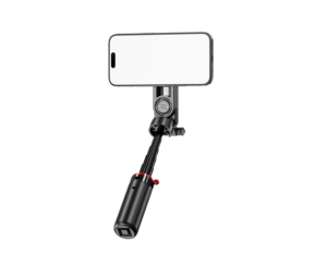 Télécommande magnétique portable en aluminium 132g+10m Pop-Up + 360 °   Perche à selfie mini à 4 pieds réglable avec double griffe porte-accessoire pour téléphone/MagSafe - Product Image 4