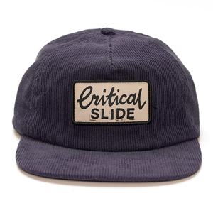 Casquettes personnalisées en velours côtelé avec logo tissé, 5 panneaux, snapback, non structurées, boucle arrière en métal - Product Image 2