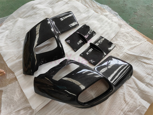 REVOZ stile in fibra di carbonio Kit corpo posteriore diffusore con labbro anteriore minigonne laterali per 2013-2015 <span class=keywords><strong>Ferrari</strong></span> F12 - Product Image 3