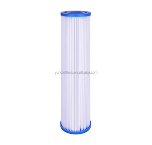 Yunda nhà sản xuất 10 inch Polyester xếp li trầm tích nước lọc Cartridge cho toàn bộ hệ thống nhà - Product Image 1