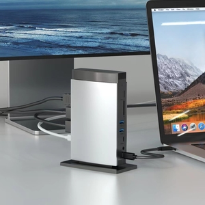 USB-C pd3.1 cung cấp điện lên đến 100W hai <span class=keywords><strong>HDMI</strong></span> một dp 11-in-1 MST nhôm Docking Station Hub Mini Dock - Product Image 2