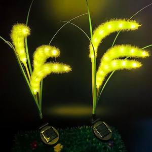 Al Aire Libre impermeable simulación perro cola hierba luces Parque Jardín paisaje luces solares césped tierra luces - Product Image 2