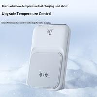 Nouvelle arrivée, batterie externe magnétique portable mince avec une capacité de 10000 mAh, sortie 22,5 W, impression personnalisée sur écran de soie