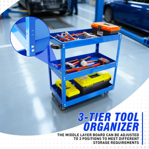 Mechanical Workshop Tools Cart Trolley with <b>Wheels</b> <b>Toolbox</b> Garage Workbench Racks Accessory Vehicle Tools - Product Image 3