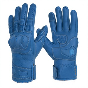 Gants de motard en cuir véritable avec logo personnalisé OEM en gros Gants de motard de sécurité souples de qualité supérieure approuvés CE - Product Image 1