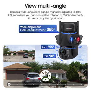 SECTEC nouveauté 24/7 6MP toujours en vidéo double objectif vitesse dôme <span class=keywords><strong>PTZ</strong></span> 36X Zoom 4G batterie sécurité 30W CCTV caméra solaire - Product Image 6