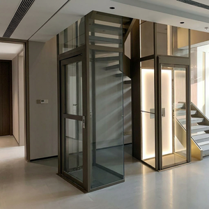 Ascensor Residencial Inwinney para Viviendas Unifamiliares, Casas Prefabricadas, Segundo Piso, Tres/Cuatro Niveles, Tracción Hidráulica, Ático, Interior/Exterior, 400 kg - Product Image 1