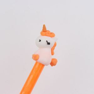 Stylo licorne fantaisie et original avec capuchon coréen Kawaii, encre gel bleue, multicolore, pour fournitures scolaires, étudiants, Kawaii - Product Image 4