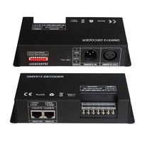 Contrôleur LED RVB DMX 512, décodeur DMX 3*10A 12-24V pour scène, DJ, fête, mariage