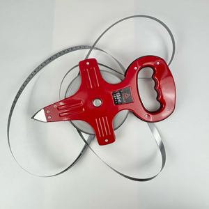 Ruban à mesurer <span class=keywords><strong>en</strong></span> acier inoxydable métrique de 100 mètres (16 pieds) avec lame rétractable et revêtement <span class=keywords><strong>en</strong></span> caoutchouc - Product Image 4