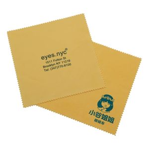 マイクロファイバー製大型メガネ拭き（名入れ・ロゴ入り対応） - Product Image 1